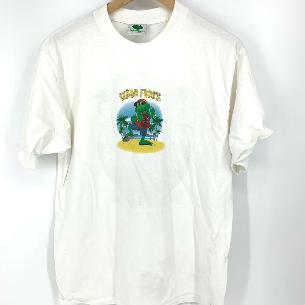 Senior Frog's Vintage Puerto Rico T Shirt Double Graphic Size M